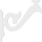 Ekena Millwork Florence Architectural Grade PVC Bracket, 5/8"W X 22"D X 22"H BKTP01X22X22FL - alternate 2